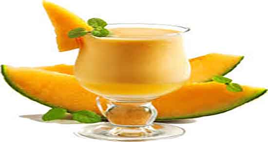 آب طالبی با بستنی