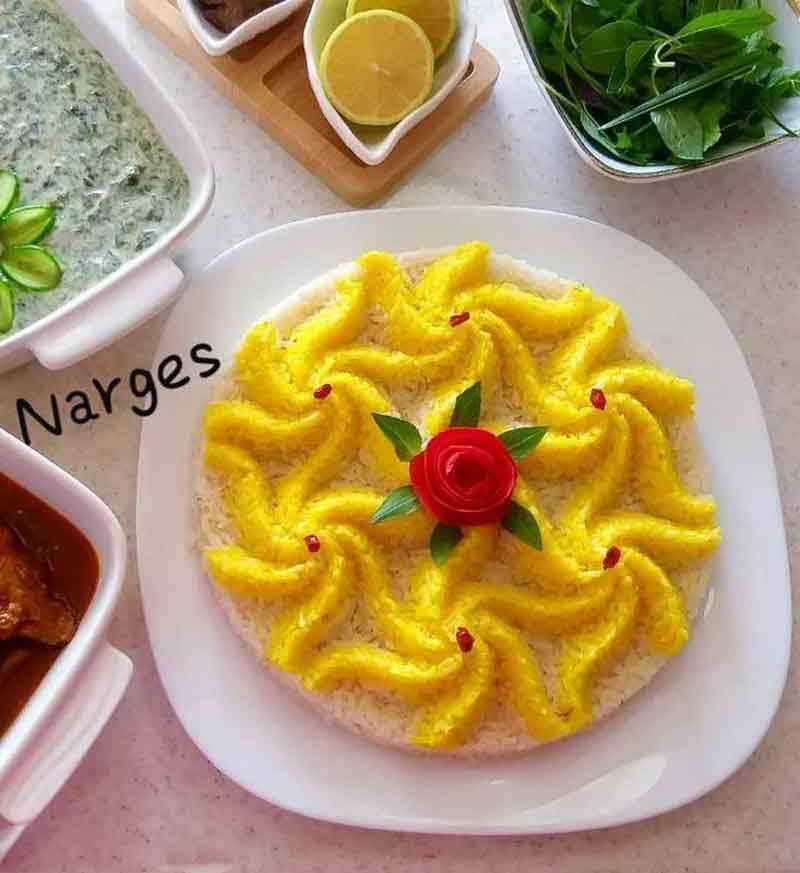 تزیین برنج