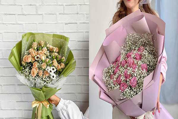 مدل دسته گل خواستگاری طبیعی با گل های رنگارنگ و باکلاس مخصوص سخت پسندان