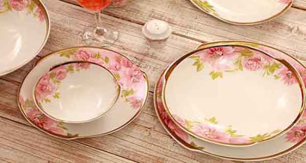 تعبیر خواب ظروف چینی سفید گلدار شیک و زیبا خریدن برای جهازیه