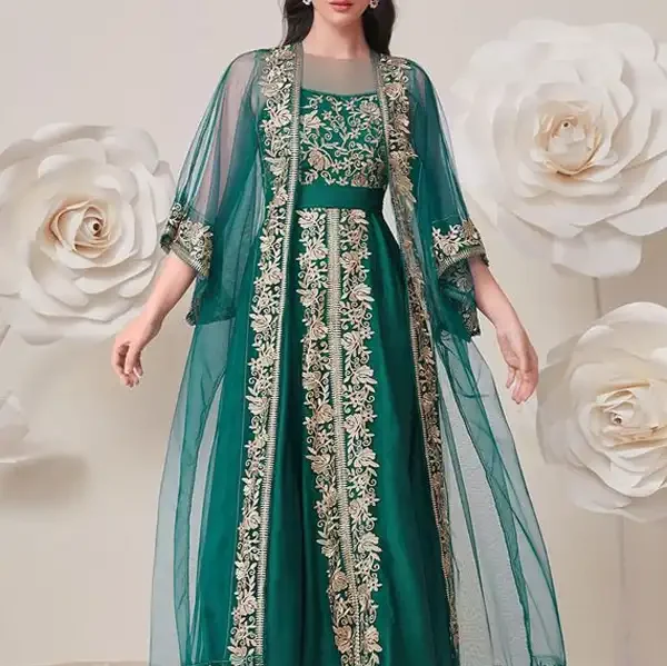 مدل ماکسی عربی خانگی زنانه بسیار قشنگ و خاص