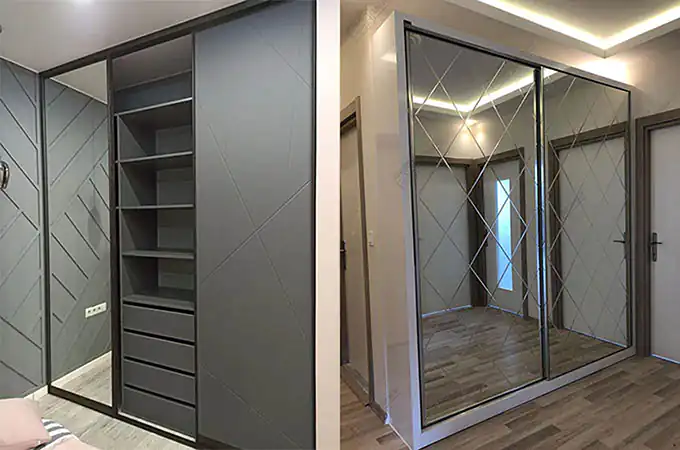 مدل آینه برای کمد دیواری + زیباترین مدل های آینه مخصوص کمد دیواری