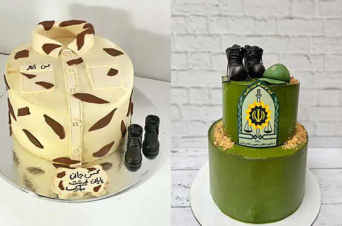 مدل کیک پایان خدمت سربازی + جالب ترین و خنده دار ترین مدل های کیک پایان خدمت