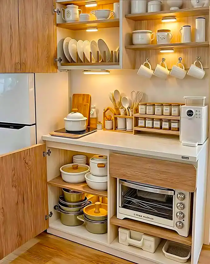چیدمان داخل کابینت + خفن ترین روش ها برای چیدمان داخل کابینت با بازدهی دو برابر