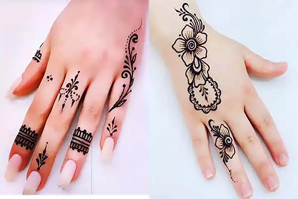 مدل حنا ساده و شیک + زیباترین مدل های حنا برای پشت و روی دست