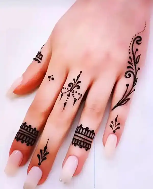 مدل حنا ساده و شیک + زیباترین مدل های حنا برای پشت و روی دست