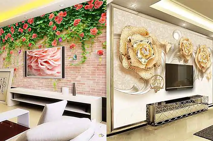 مدل کاغذ دیواری برای پشت تلویزیون + جدیدترین مدل های کاغذ دیواری مخصوص خانه