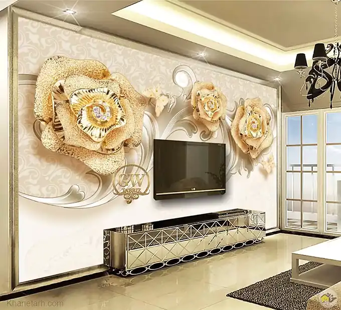 مدل کاغذ دیواری برای پشت تلویزیون + جدیدترین مدل های کاغذ دیواری مخصوص خانه