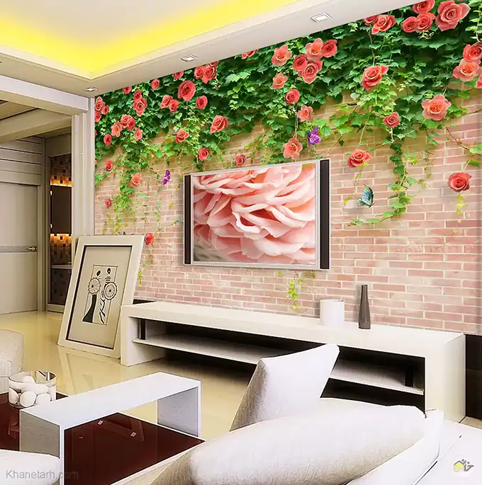 مدل کاغذ دیواری برای پشت تلویزیون + جدیدترین مدل های کاغذ دیواری مخصوص خانه