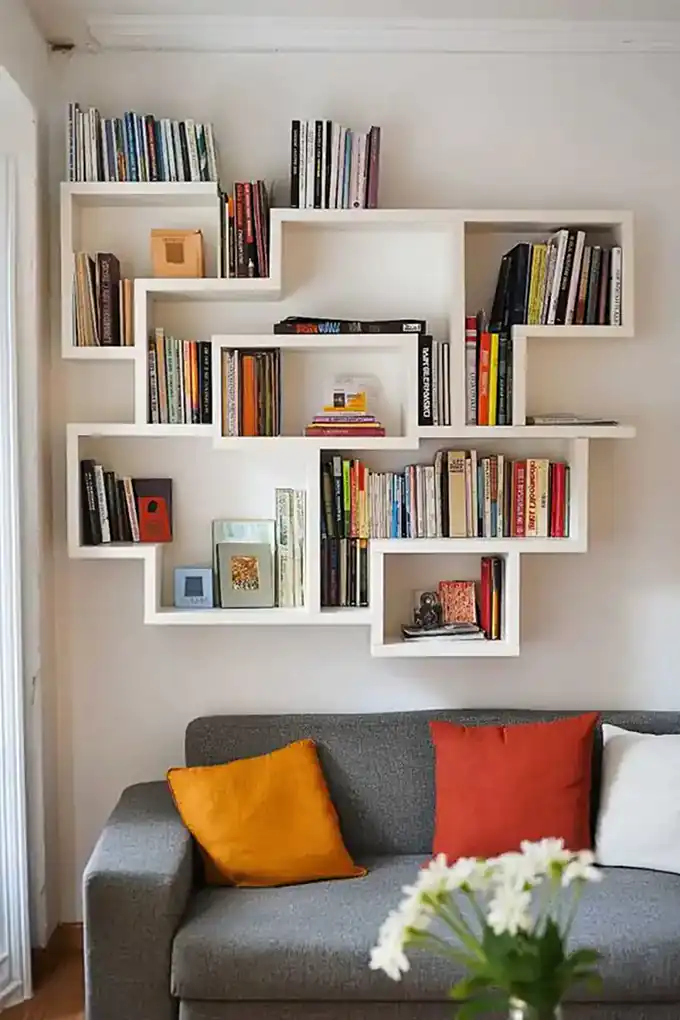 مدل کتابخانه برای سالن پذیرایی + مناسب ترین نمونه های کتابخانه مخصوص پذیرایی
