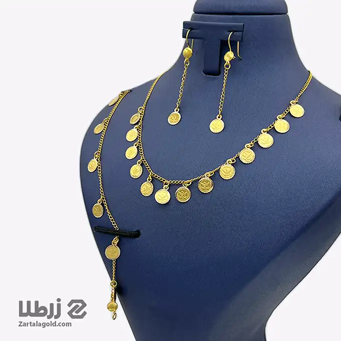 مدل سرویس طلا با سکه + نمونه های خاص از سرویس طلا با سکه با جلوه خاص