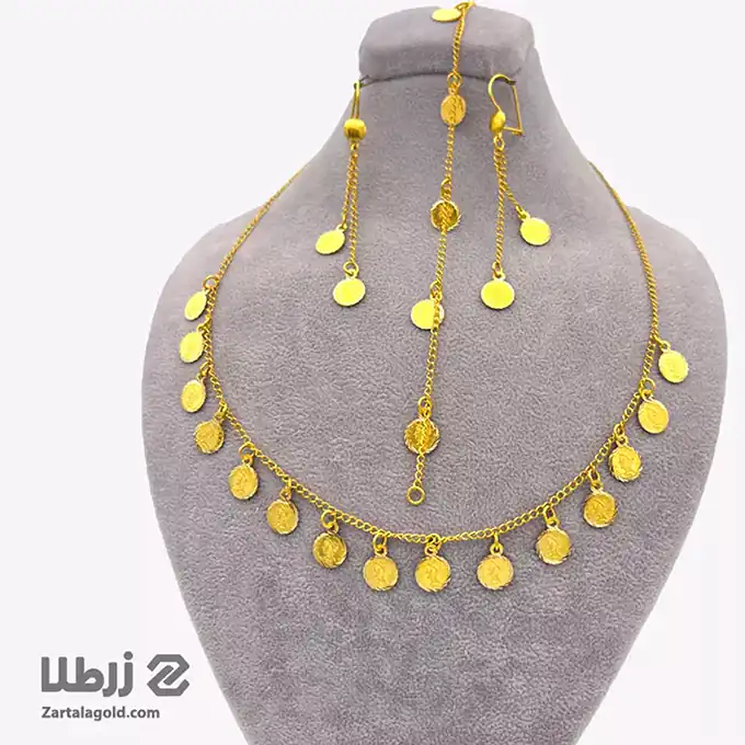 مدل سرویس طلا با سکه + نمونه های خاص از سرویس طلا با سکه با جلوه خاص