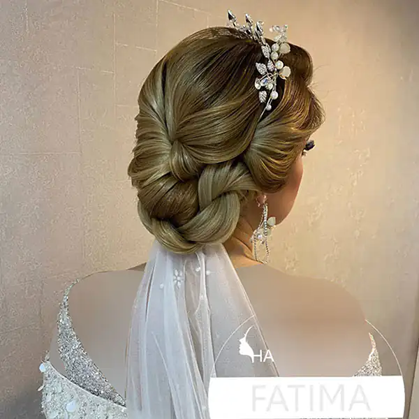 مدل شینیون اروپایی عروس + زیباترین مدل های شینیون عروس به سبک اروپایی مدرن