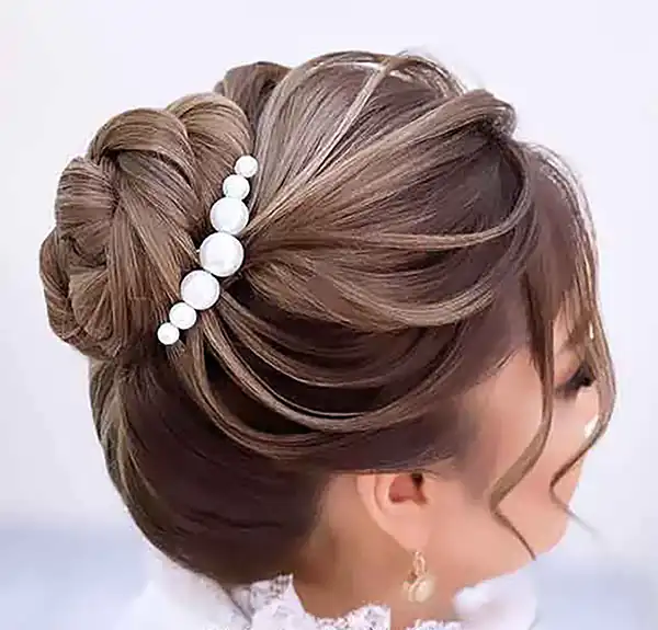 مدل شینیون اروپایی عروس + زیباترین مدل های شینیون عروس به سبک اروپایی مدرن